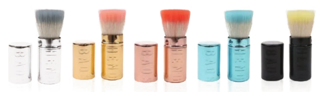 Retractable brushes in nine finishes